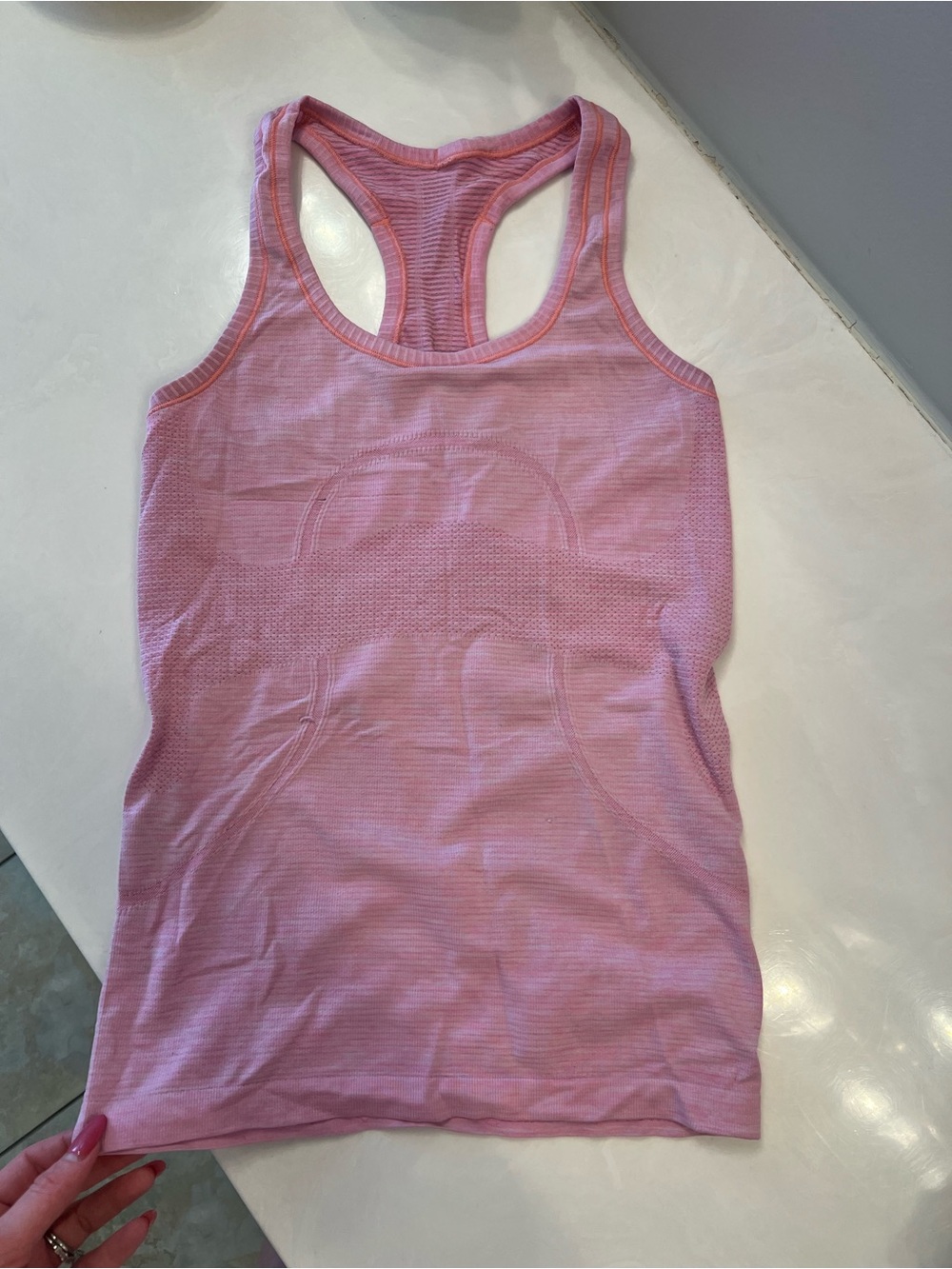 lululemon Pink Seamless Racerback Tank